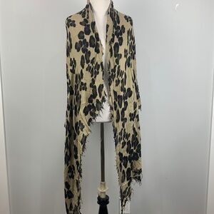 Aeropostale Leopard Print Asymmetrical scarf